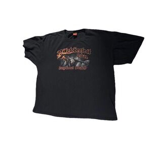 Vintage Biketoberfest 2011 Daytona Beach Hot Leathers Black T Shirt‎ XXL Biker